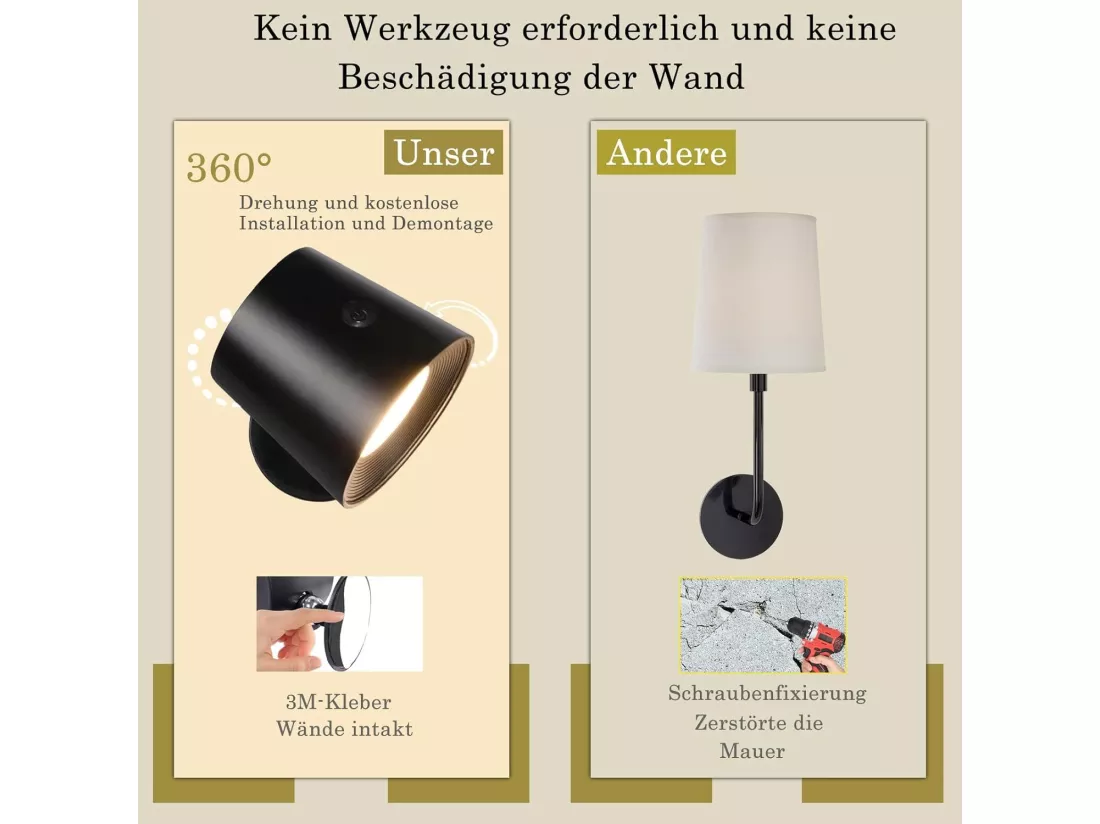 NETTLIFE Lot de 2 Applique Murale Intérieur Cage en Métal，Dimmable Moderne 360°orientable Plafonnier en Métal Design Noir