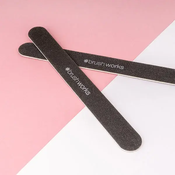 Conjunto de 2 limas de unha pretas da Brushworks