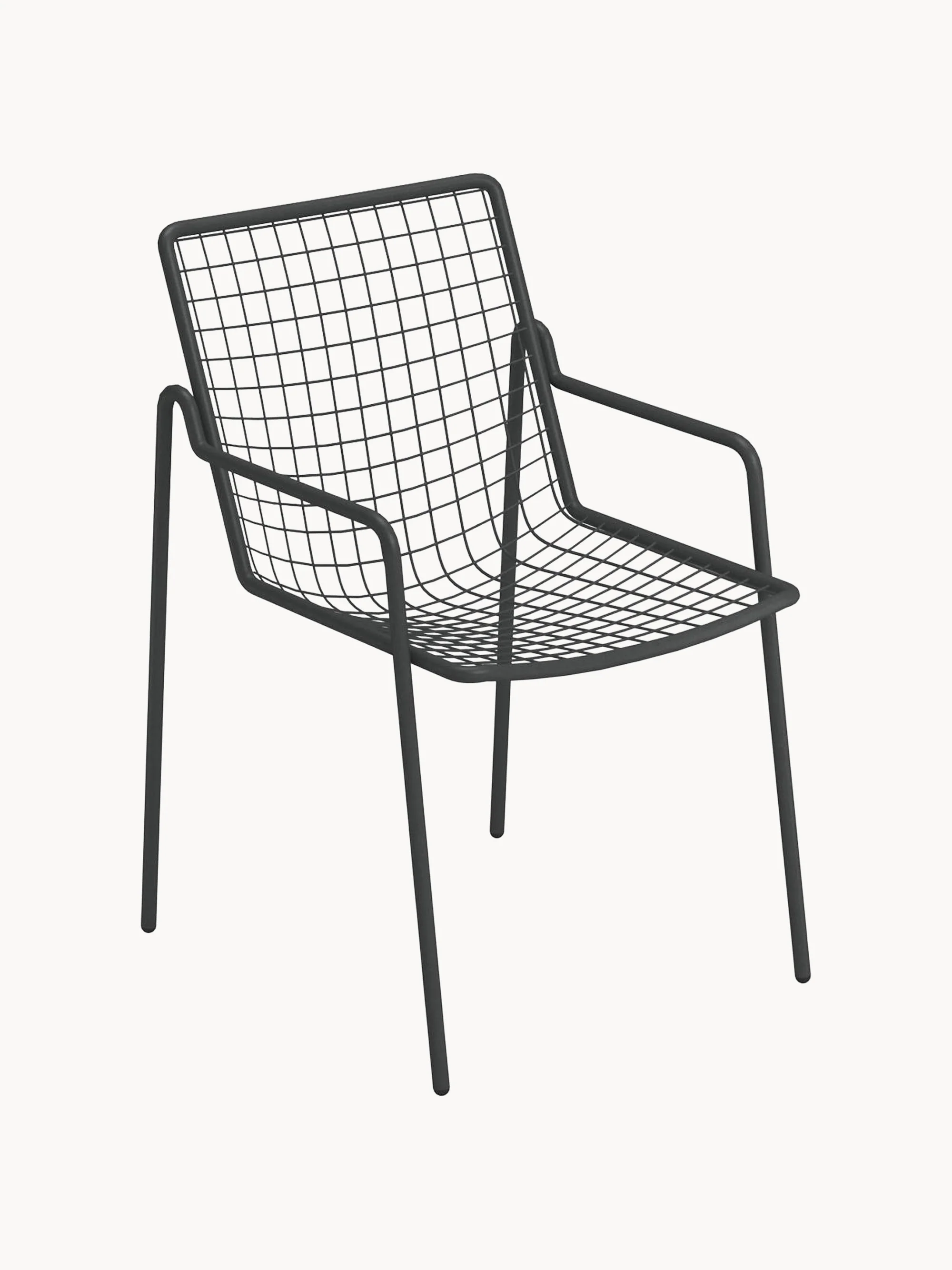 Stapelbare tuinstoel Rio R50 met armleuningen