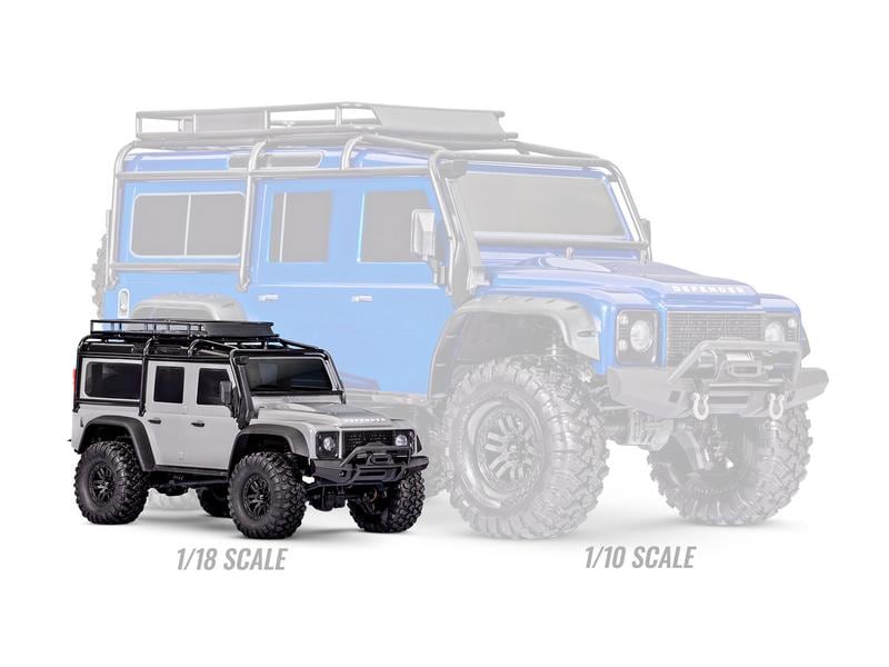 Traxxas Scale Crawler TRX-4M Land Rover Defender Silber, RT TRX-4 Performance im Mini-Format