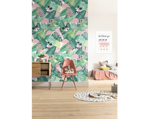 Fotobehang vliesbehang DX4-005 Disney Edition 4 Minnie Tropical 4-delig. 200x280cm