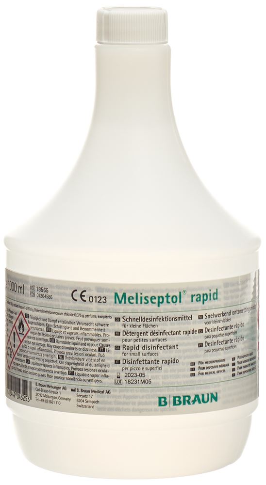 MELISEPTOL rapid<br>1000 ml, Flasche, flüssig, Sprühflasche ohne Aufsatz