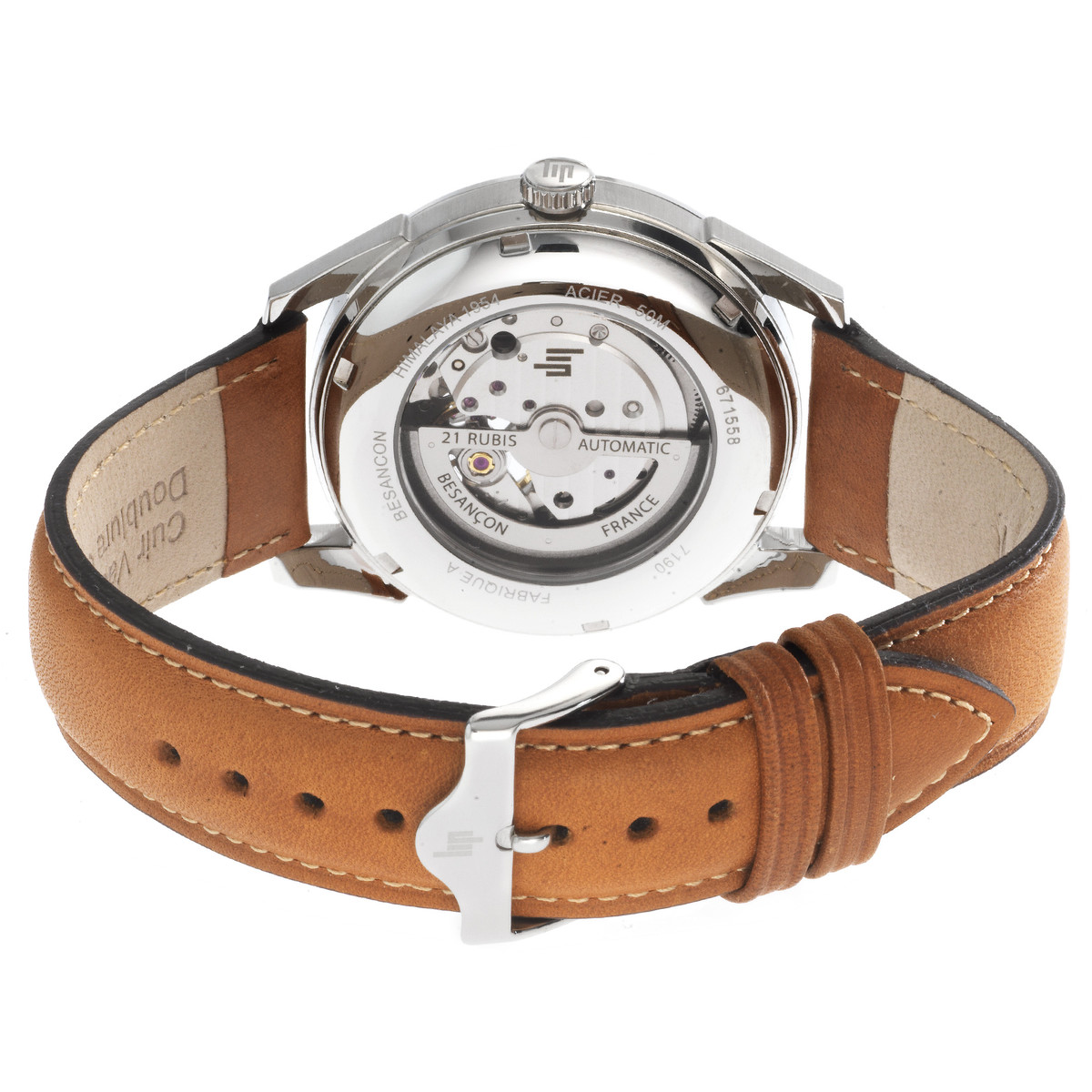 Montre Lip mixte automatique acier cuir