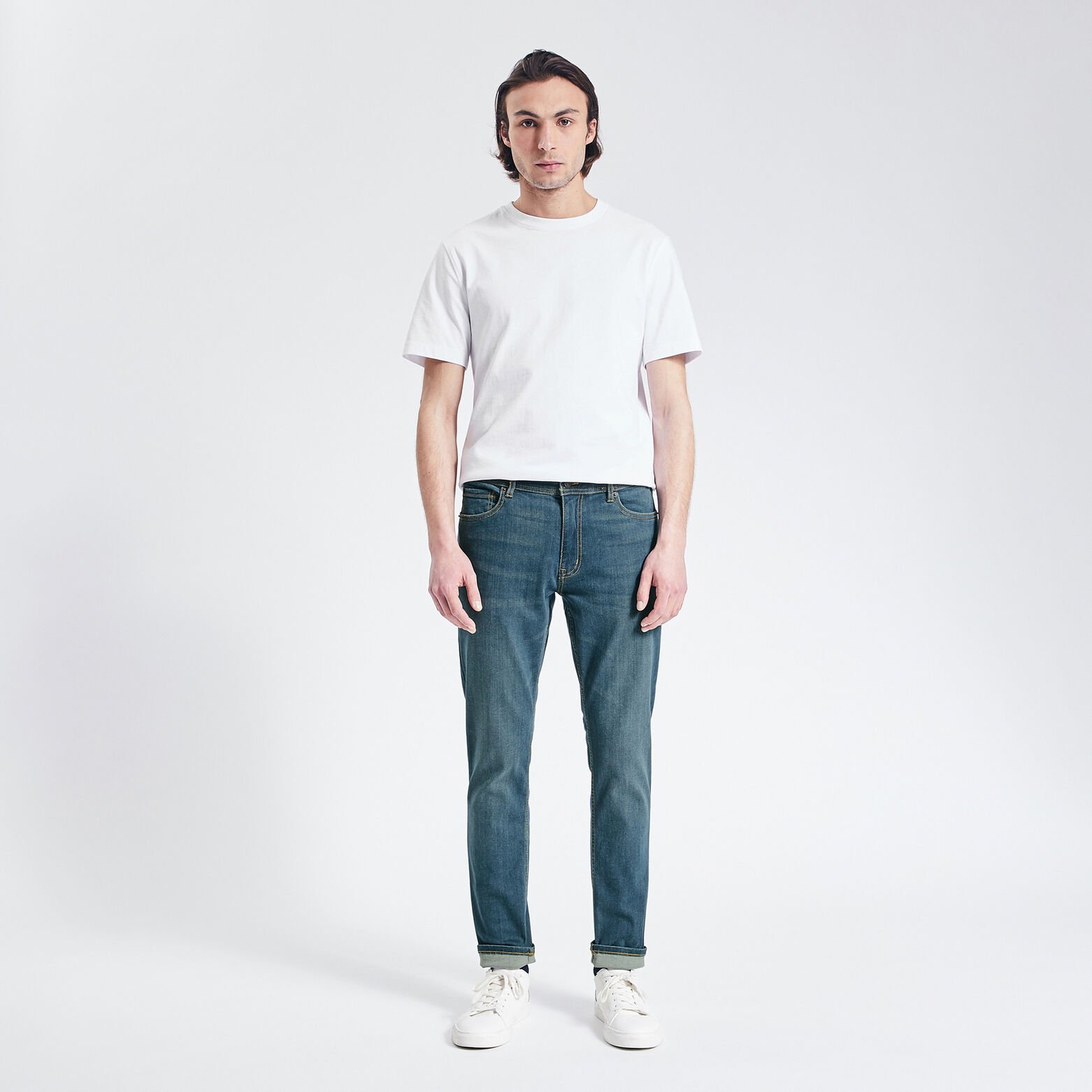 Jean slim urbanflex 4 longueurs Bleu