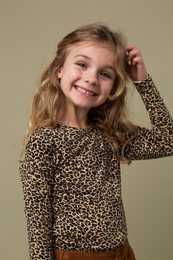 Leo Tee, T-shirt - Brown Leo