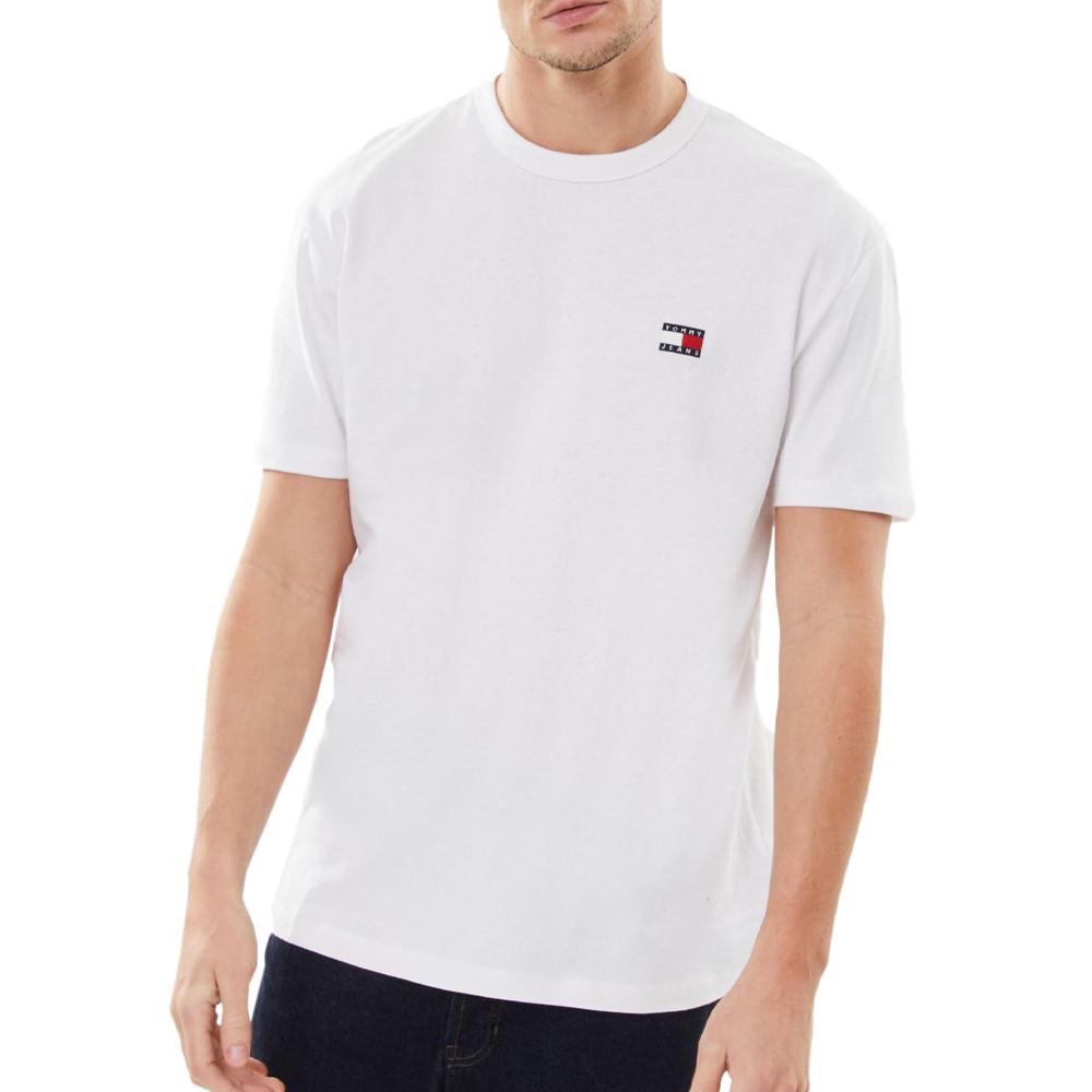 Tommy Hilfiger T-shirt Blanc Homme Tommy Hilfiger Badge