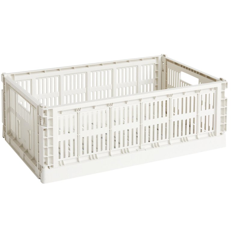 Hay Colour Crate krat RE opbergbak L Off-White