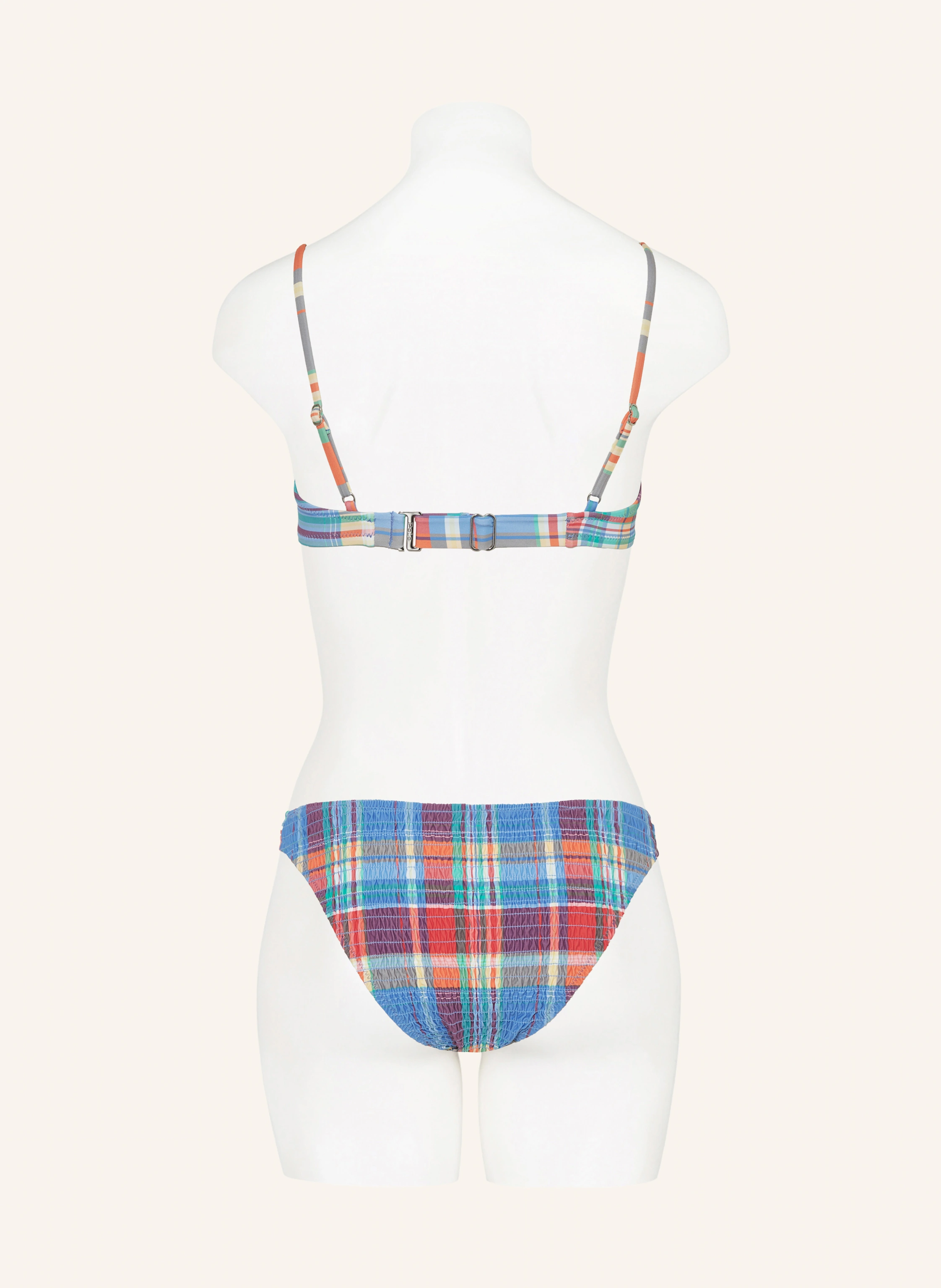POLO RALPH LAUREN Bügel-Bikini-Top SMOCKED MADRAS