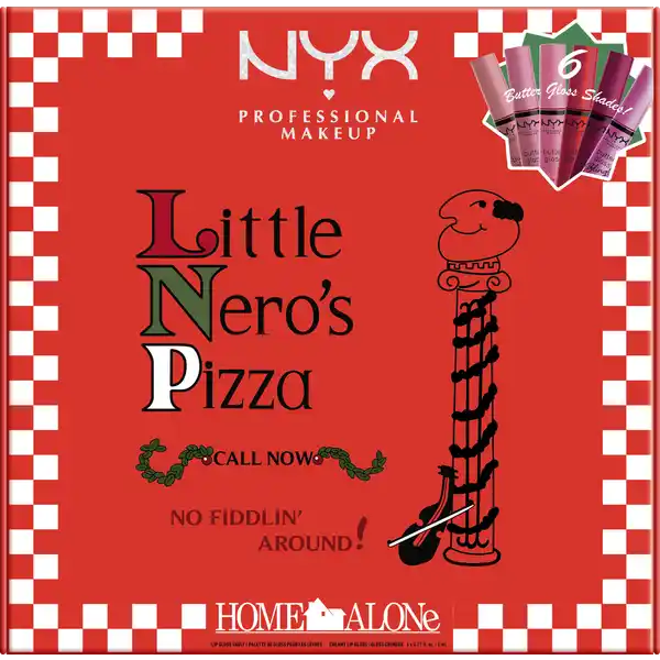 Lipgloss-Set Home Alone Butter Gloss Shade  ,,Little Nero's Pizza'' pink / red
