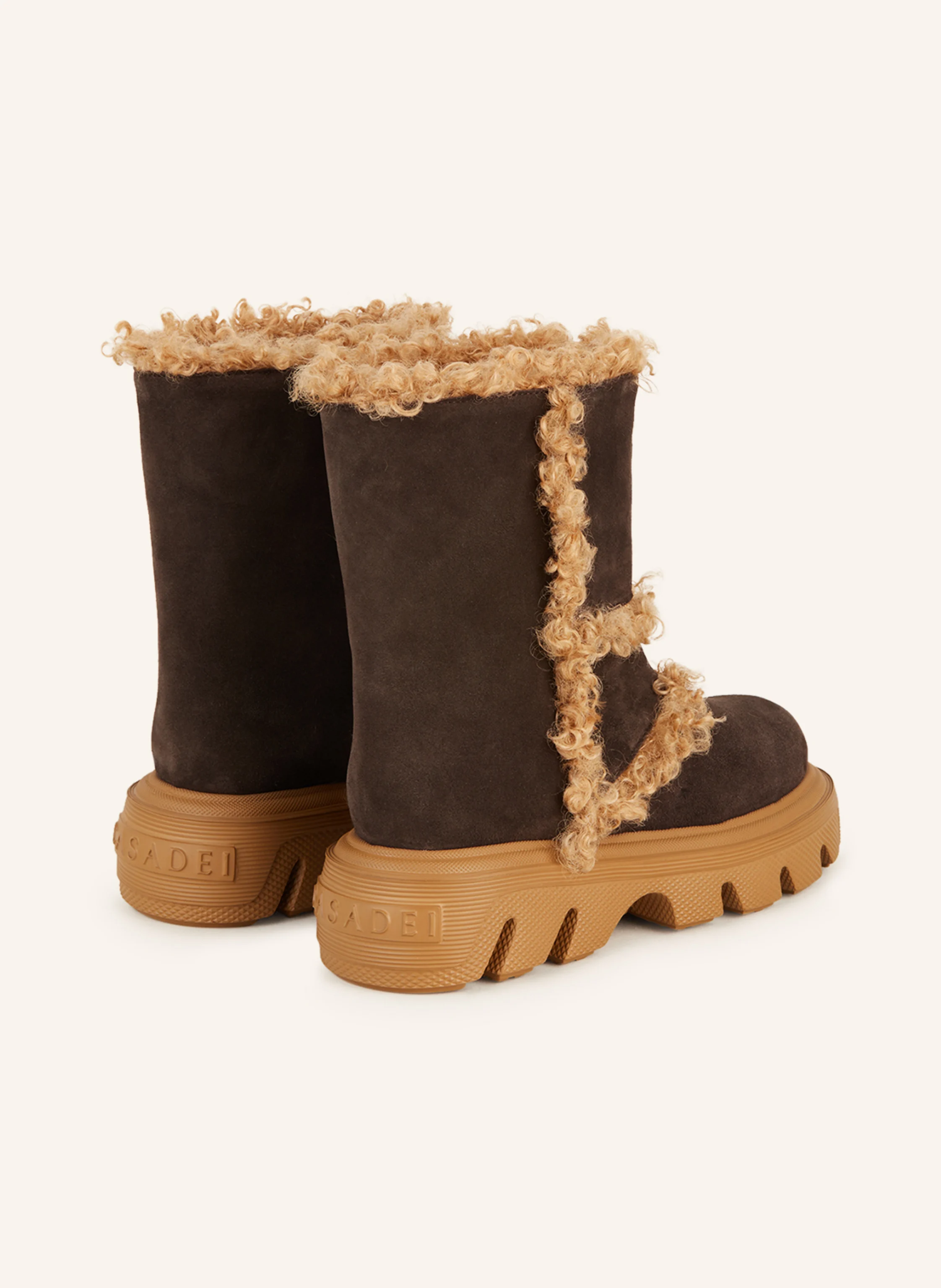 CASADEI Plateau-Boots MARIKA mit Teddyfell