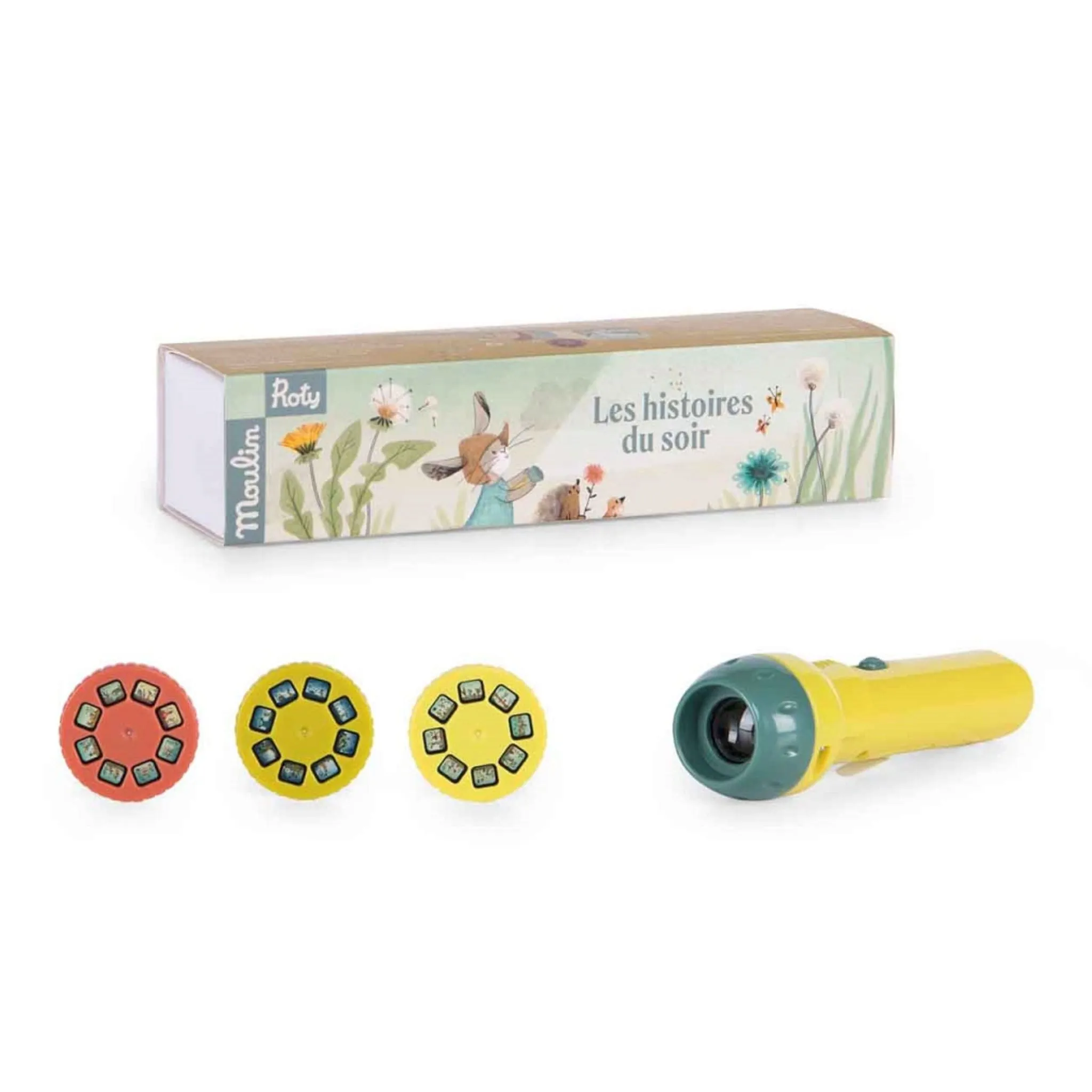 Moulin Roty Coffret Lampe à Histoire - Trois Petit Lapins