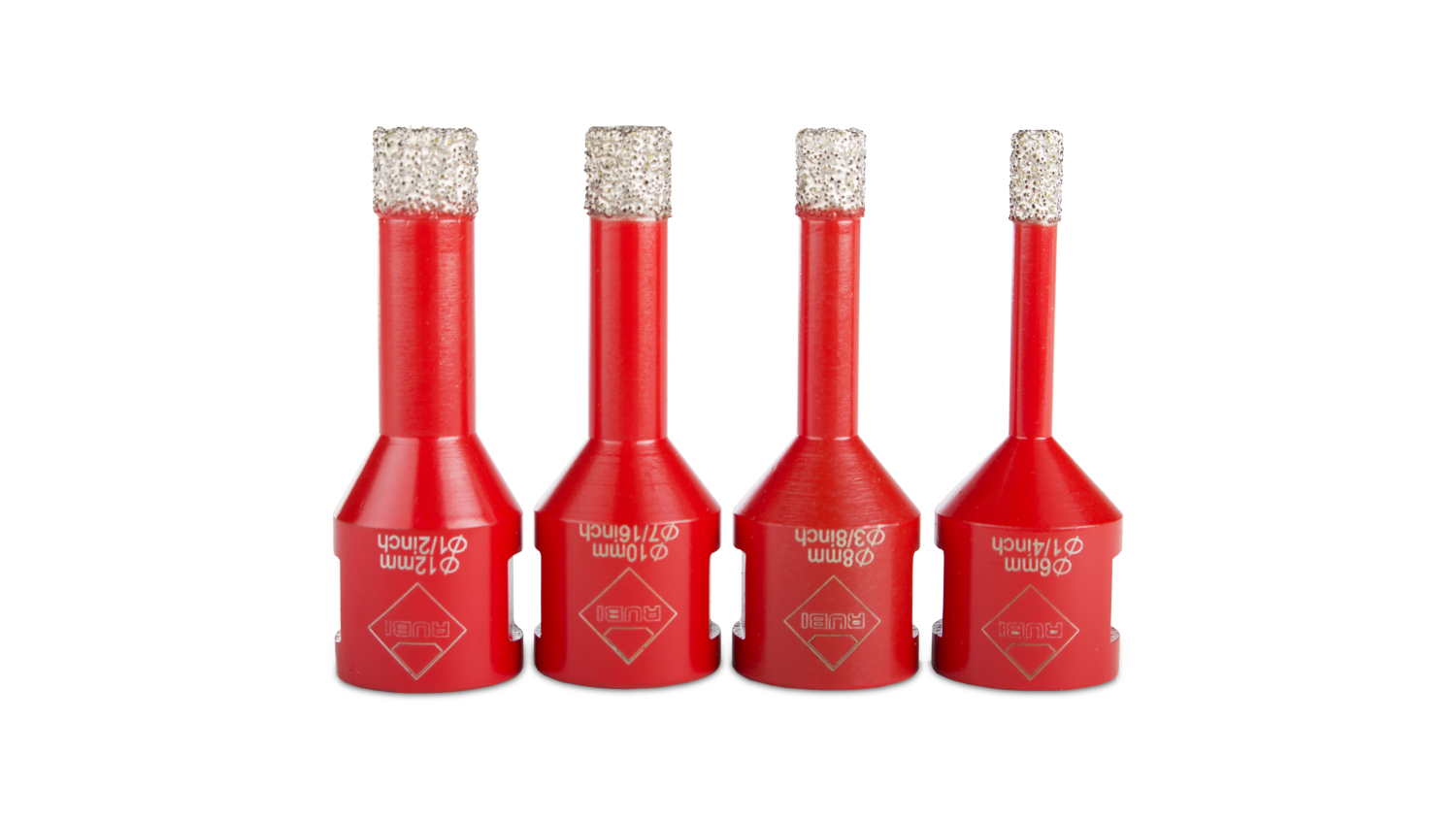 Rubi 50938 4-delige diamantborenset voor droogboren incl. adapter - 6-8-10-12mm