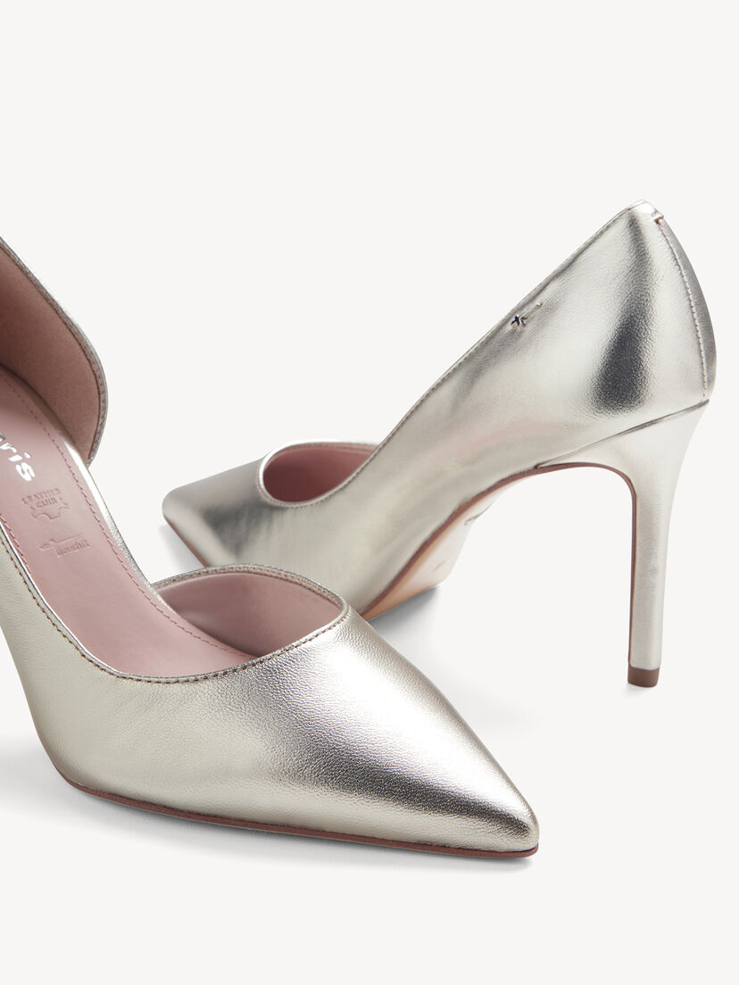 Leren Pumps - metallic