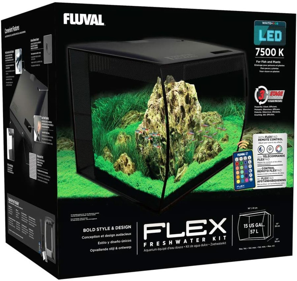 Aquarium flex noir 57l