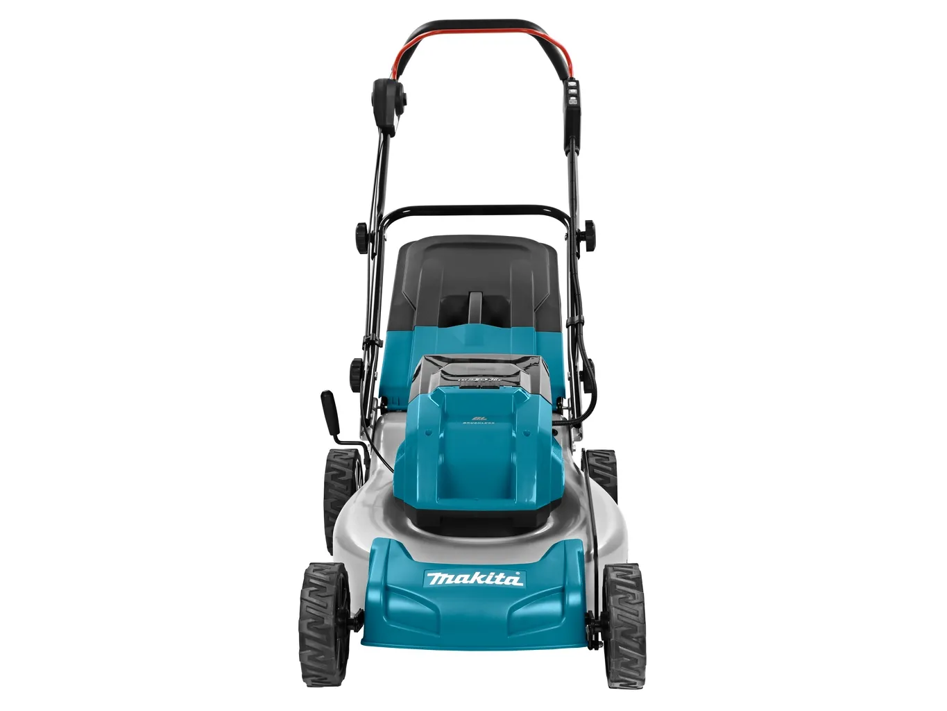 Makita Twin DLM460PT2 - Græsslåmaskine - ledningfri - 18 V - 5 Ah - 2 batterier - 2500-3300 opm - 46 cm - 25.3 kg