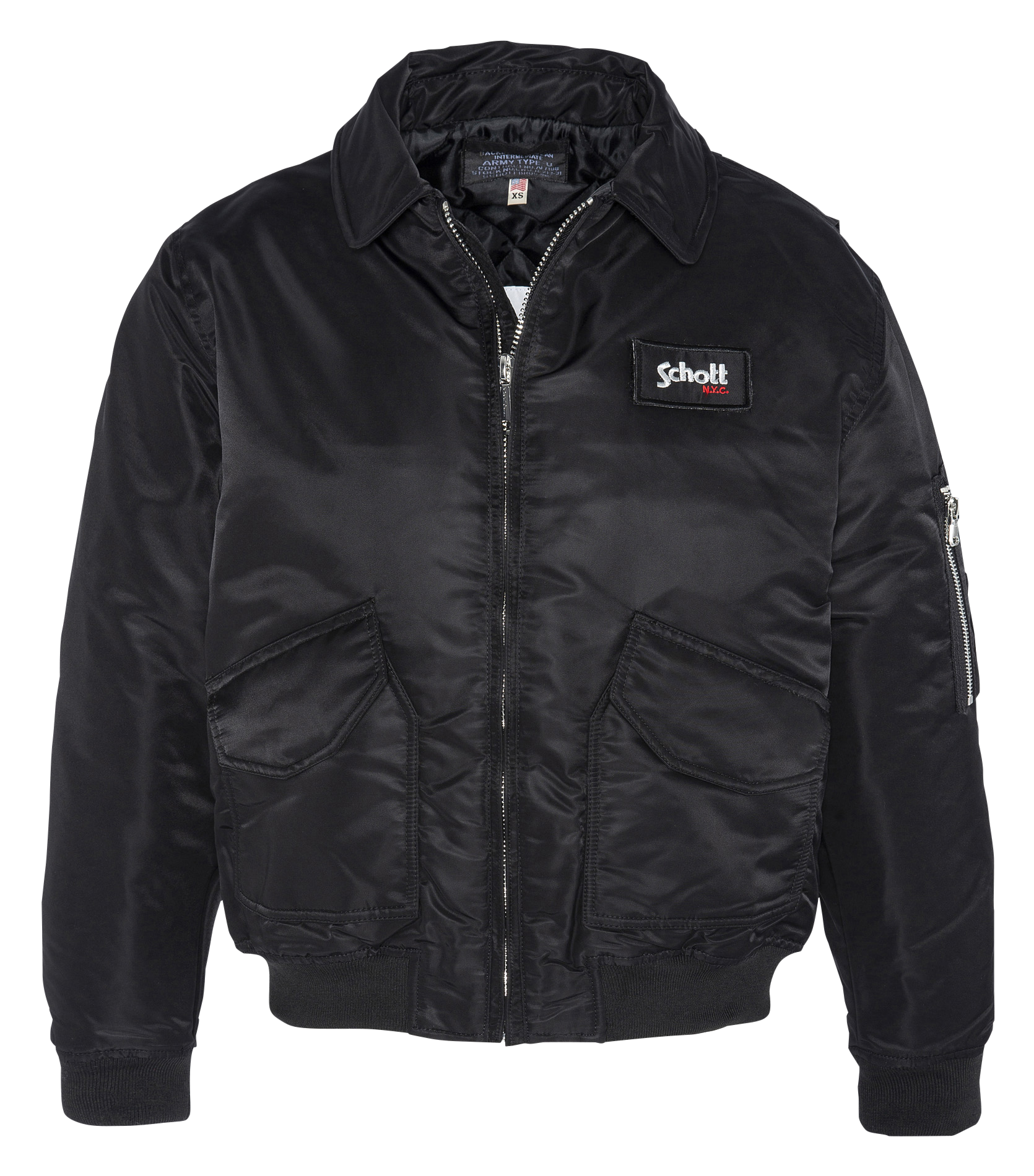 Blouson col classique oversize | Noir
