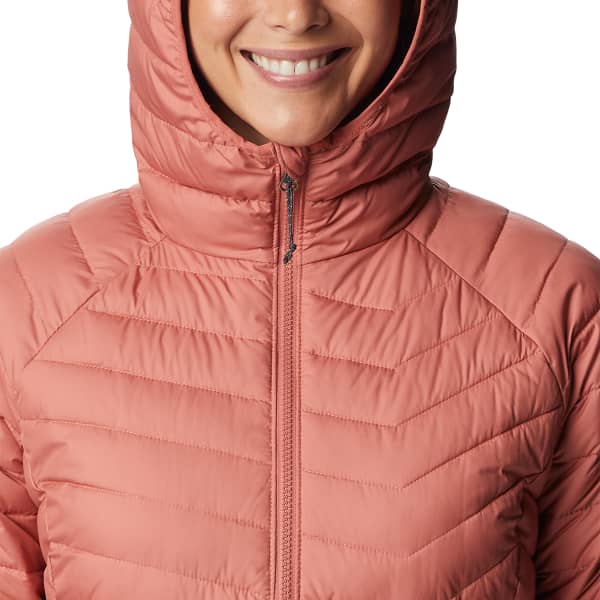 Doudoune randonnée COLUMBIA POWDER LITE HOODED JKT DARK CORAL