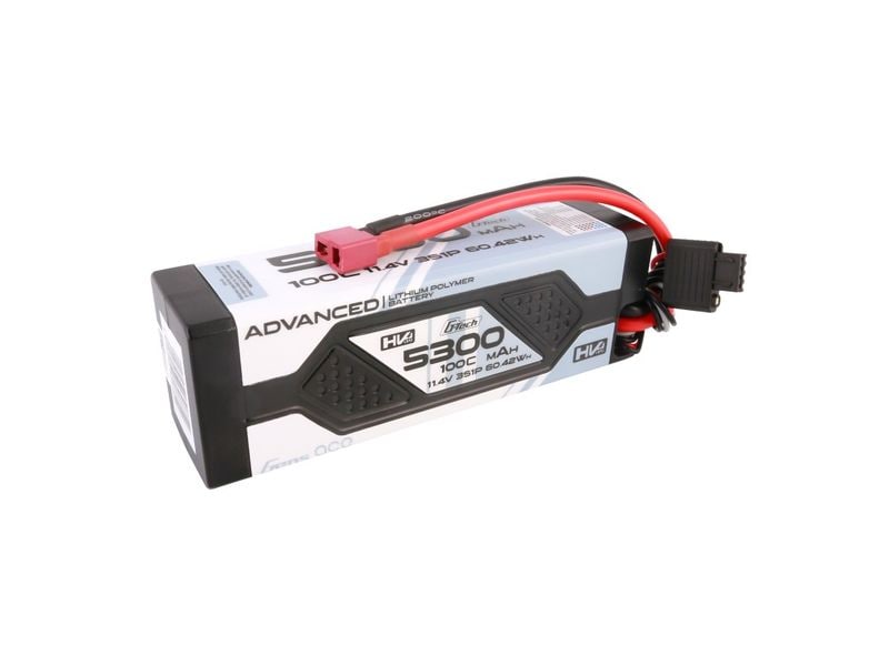 Gens ace RC-Akku LiHV 5000 mAh 11.4 V 100C Advanced, G-Tech 3S LiPo HV Akku mit Deans Stecker
