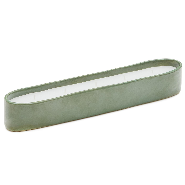 Kave Home Sapira kaars 34,5x6 groen