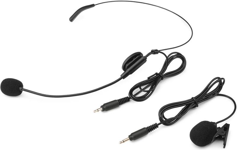 Vonyx - WM552B - Duoset Bodypack Microfoon - UHF - 10 Kanalen