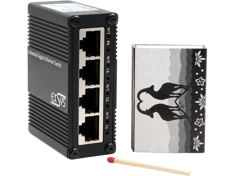 Exsys Switch EX-62021 5 Port 5-Port Mini Gigabit Ethernet Switch