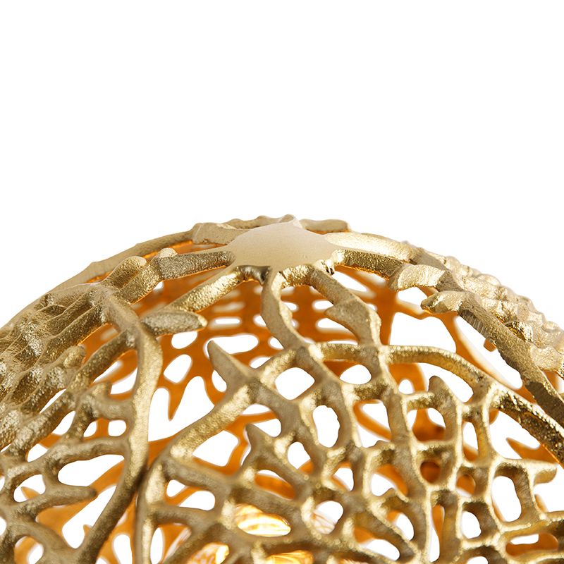 Art deco tafellamp goud met zwart - Maro
