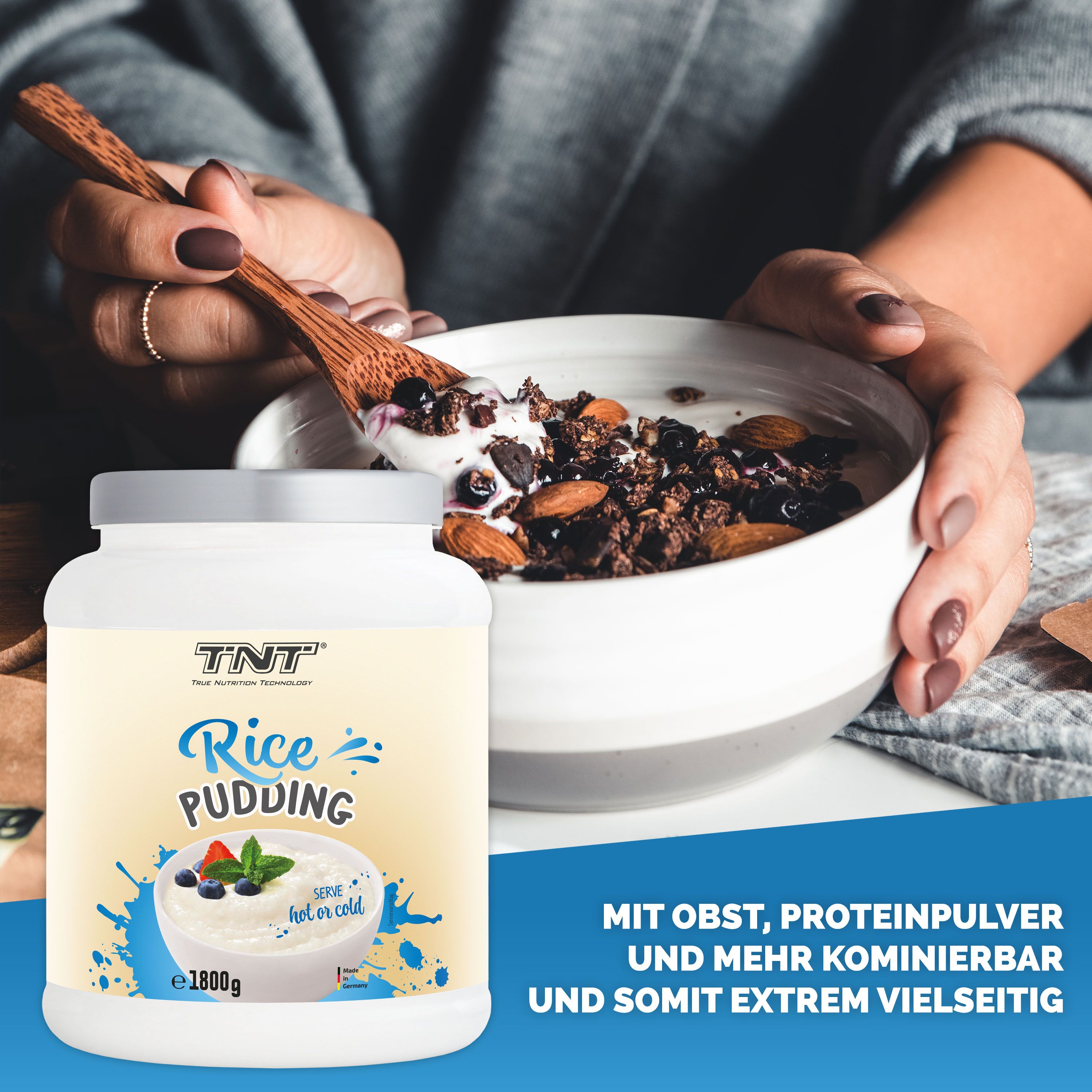TNT Rice Pudding - 100% extrudiertes Reismehl