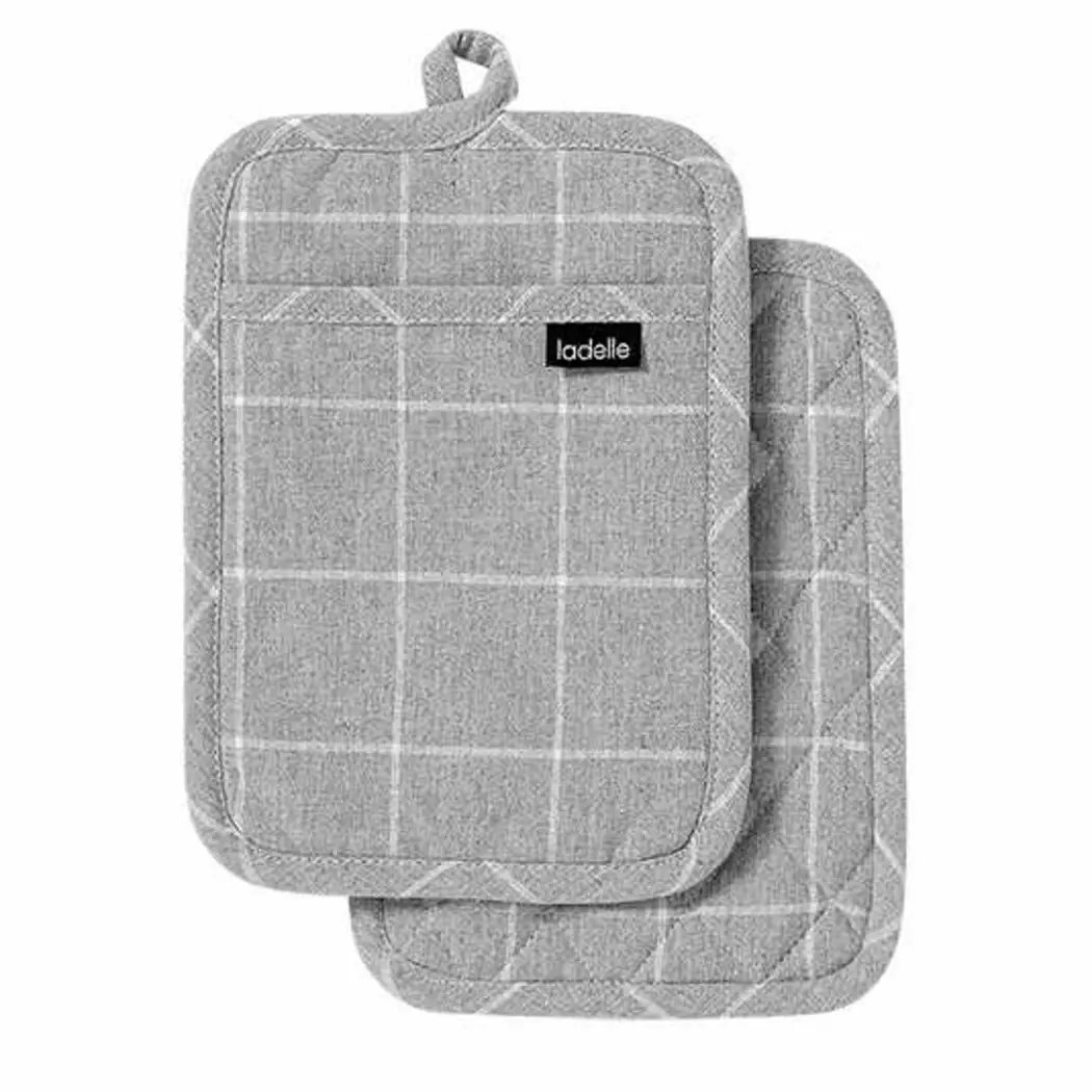 Topflappen Eco Check 2tlg.