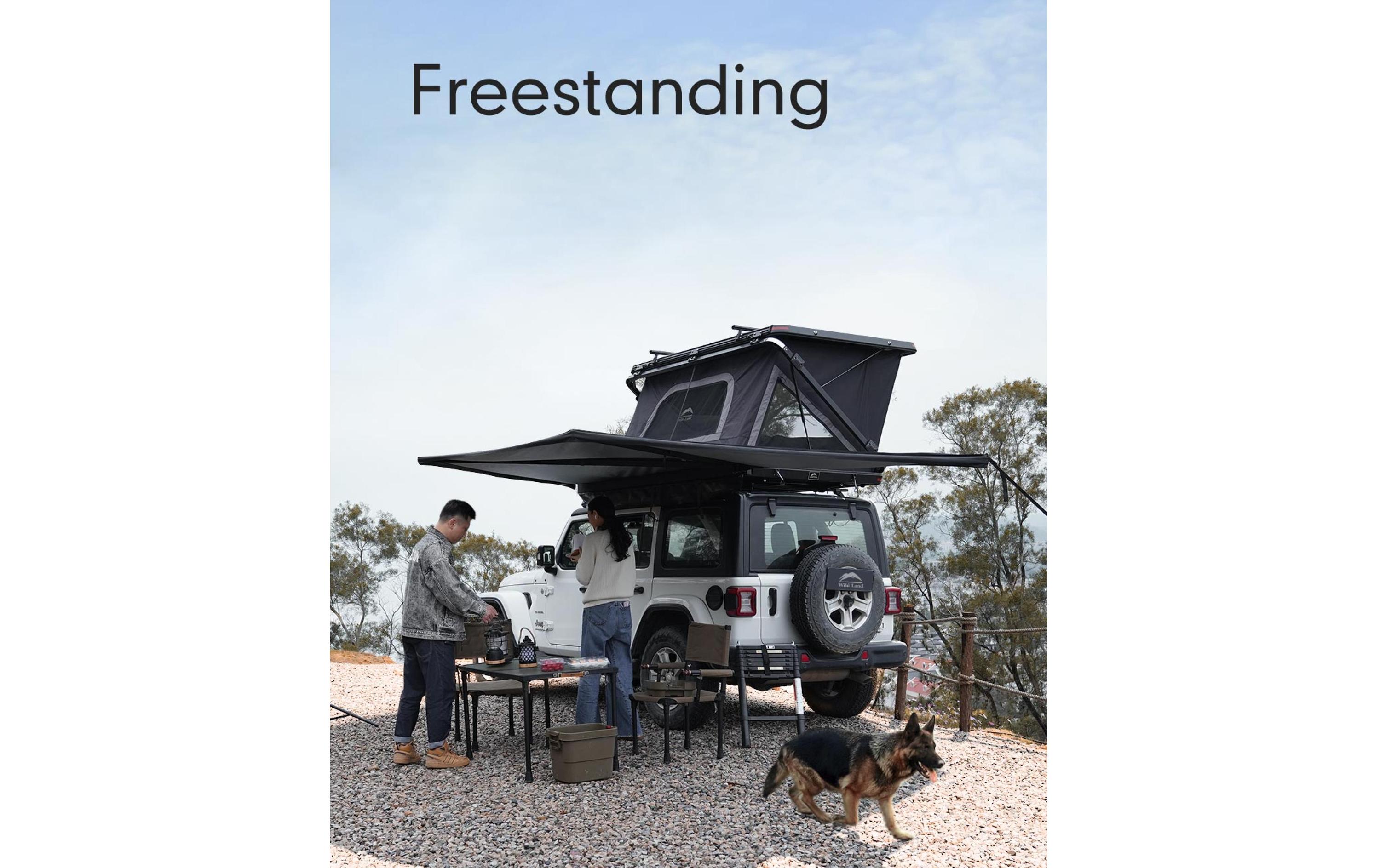 180 °Car Awning Left-Side<br>Auto Markennisation