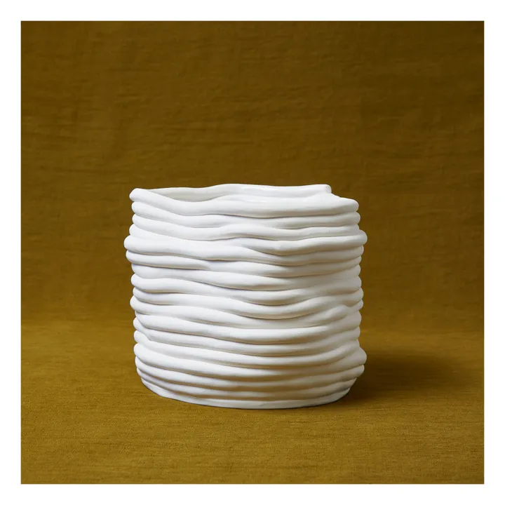 Cole & Cinder Vase Silk | Blanc