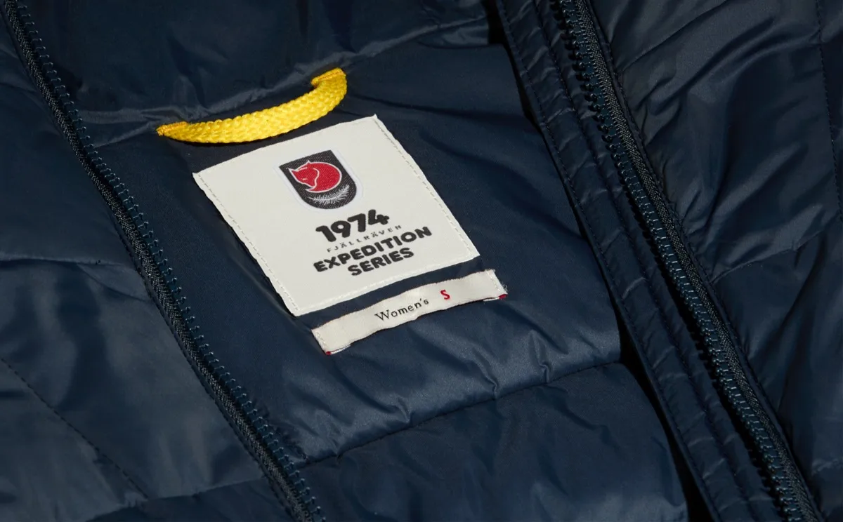 Fjällräven Women's Expedition Pack Down Hoodie Mustard Yellow