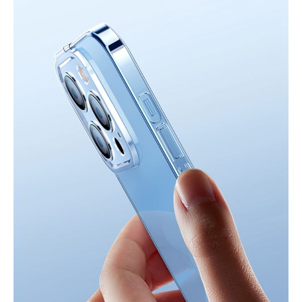 iPhone 14 Crystal Hardcase Hülle Ultra Thin mit Kameraschutz   Display Panzerglas - Transparent