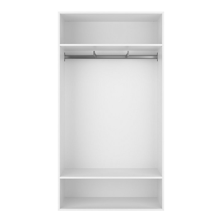 Dressing ouvert blanc GoodHome Atomia H. 187,5 x L. 100 x P. 45 cm