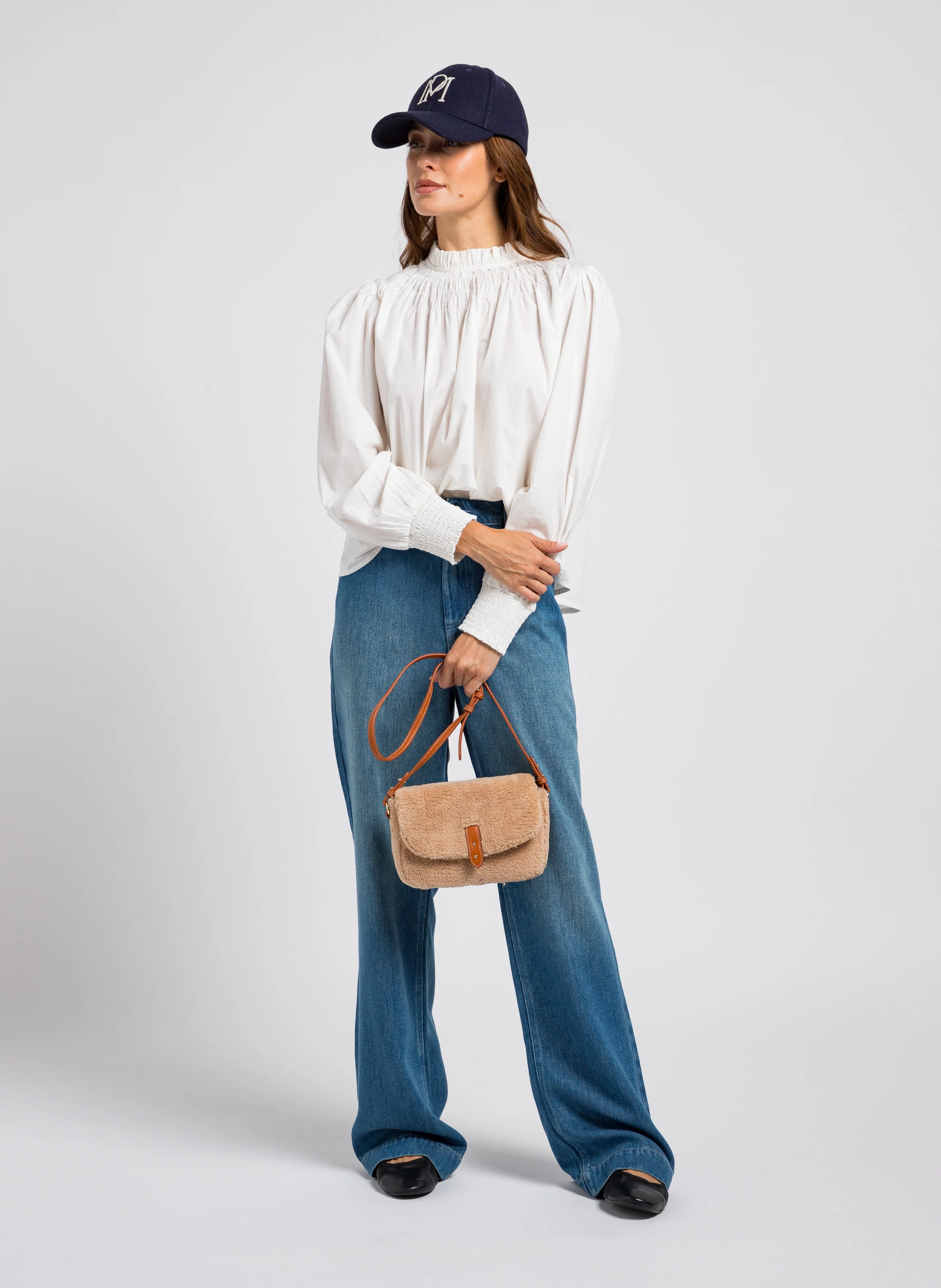 SERVAN - Sac bandoulière en cuir| Marron