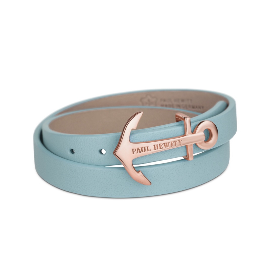 Paul Hewitt North Bound IP Rose Wrap Bracelet Leather Niagara