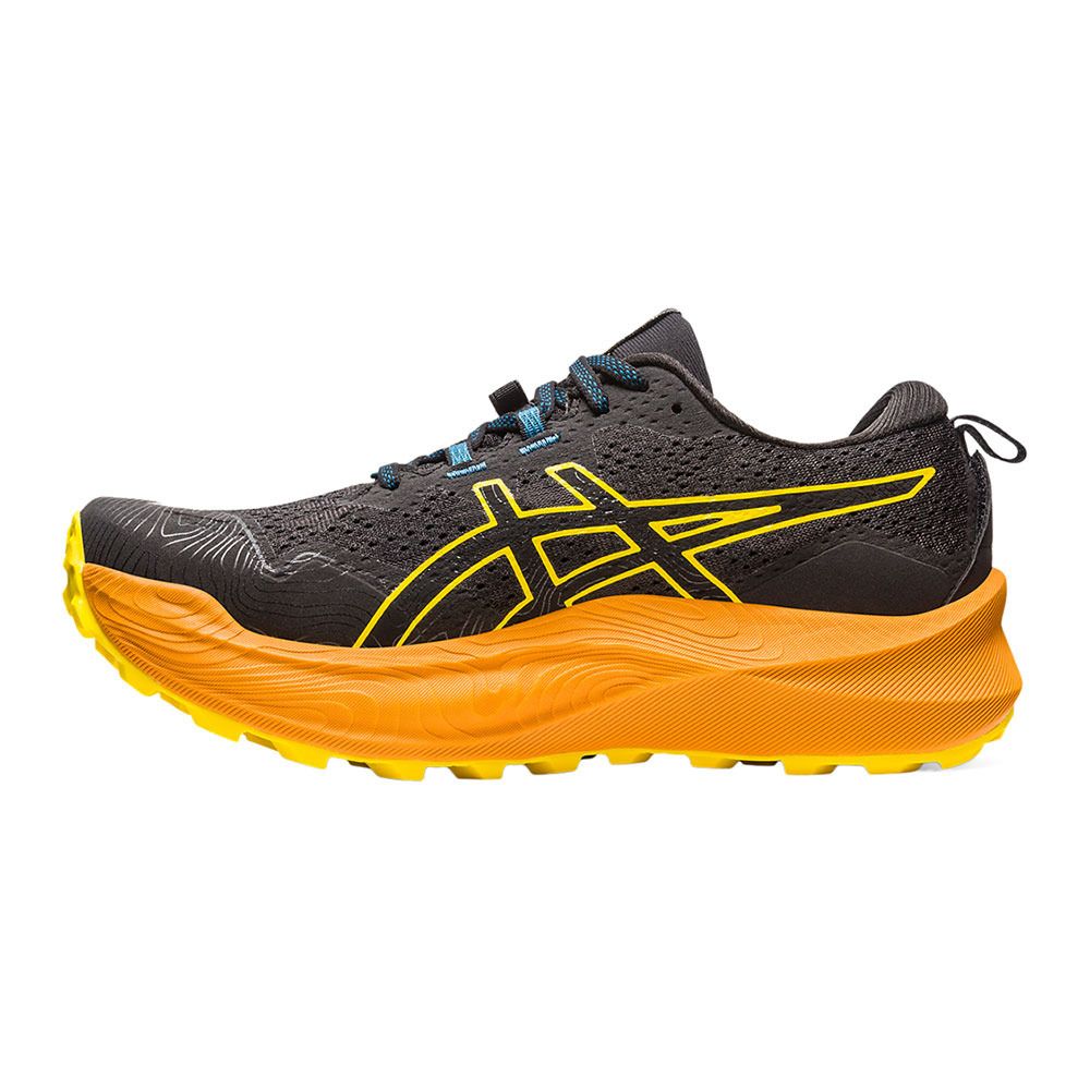 Asics TRABUCO MAX 2 - Chaussures trail Homme black/golden yellow