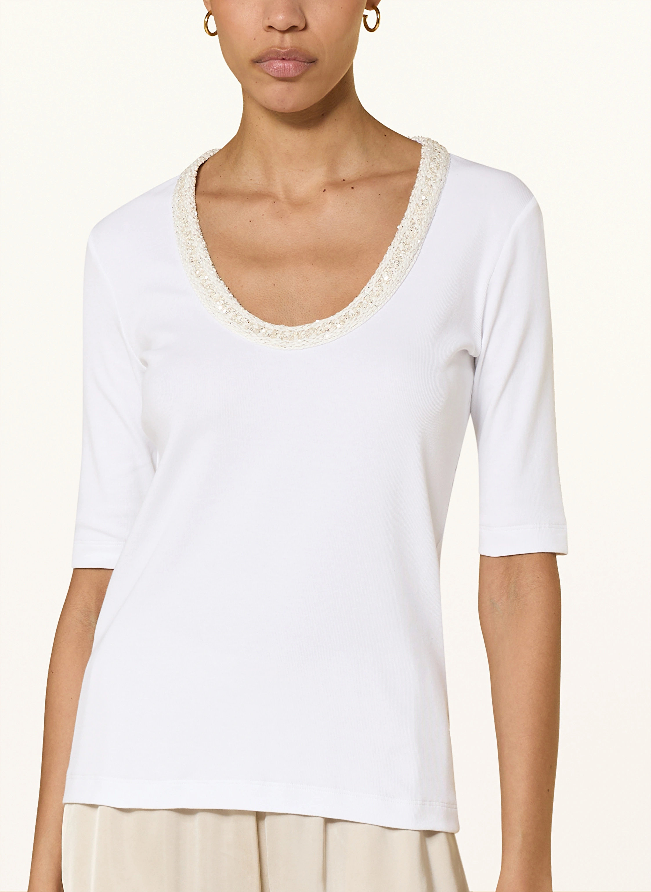 FABIANA FILIPPI Shirt mit 3/4-Arm und Pailletten