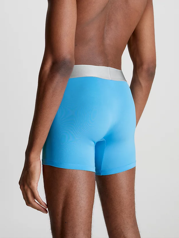 Cuecas Boxer Longas Steel Micro, Pacote com 3 Unidades