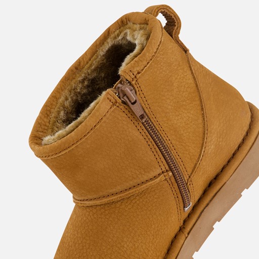 Aqa Gevoerde boots cognac Nubuck