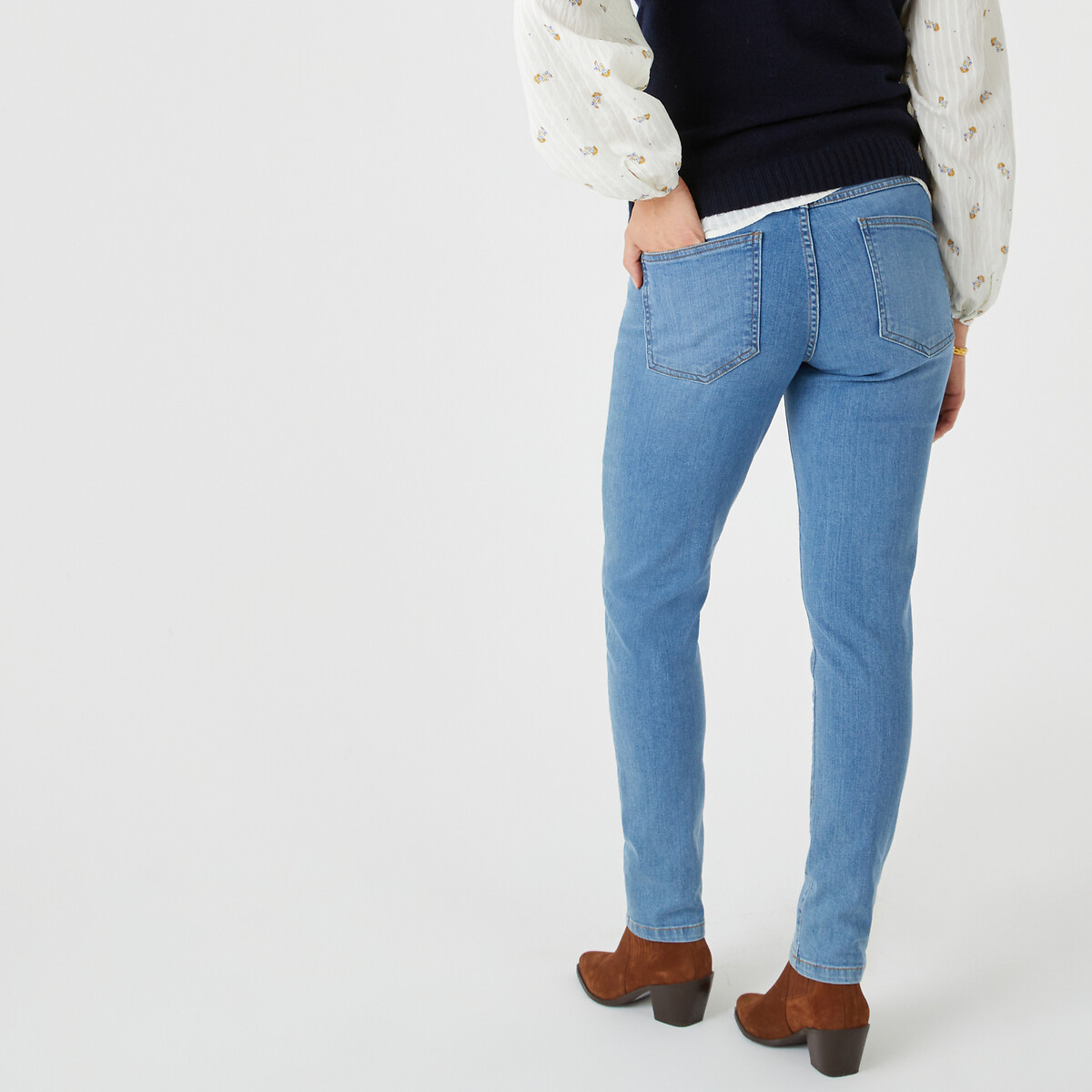 COLEÇÕES LA REDOUTE<br>Jeans slim para maternidade