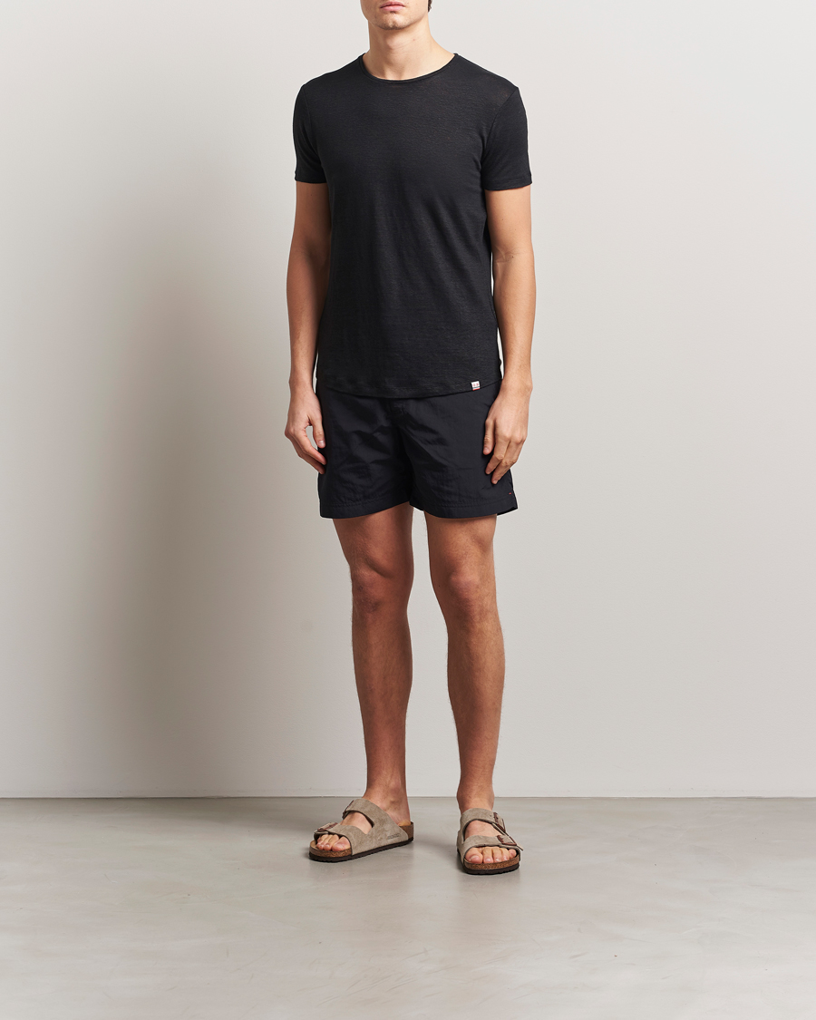 Orlebar Brown Linen T-Shirt Black