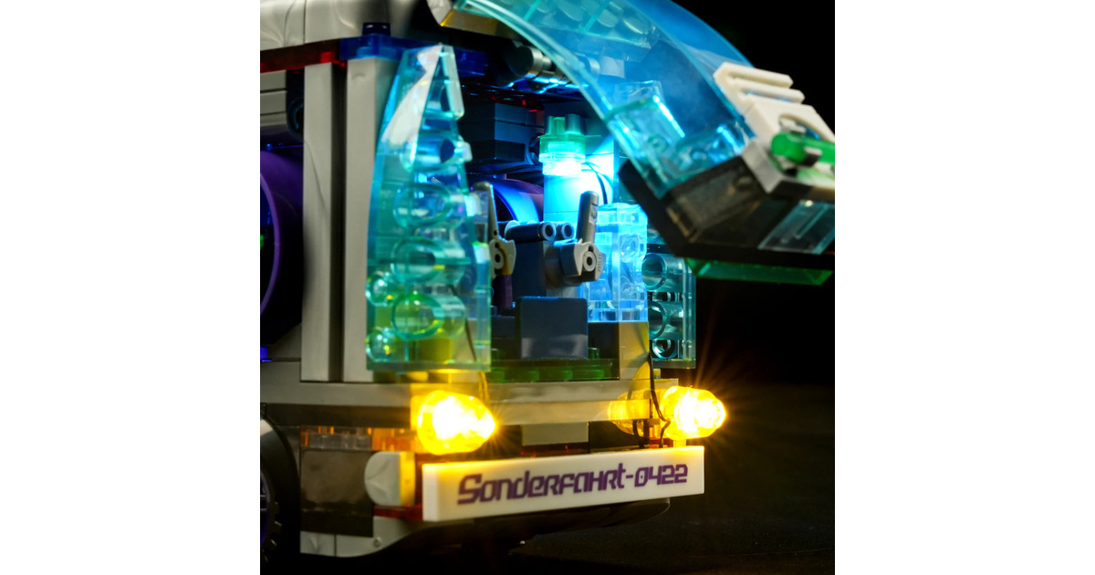LumibricksCyberpunk Neoncity - Future Bus Constructiespeelgoed  (F9060)