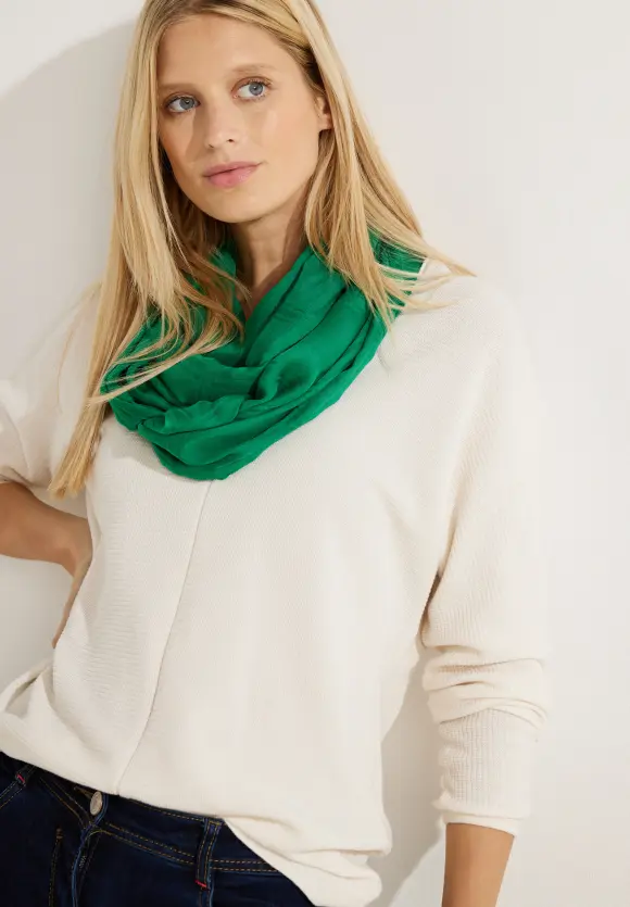 Loop mit Karo Muster - easy green