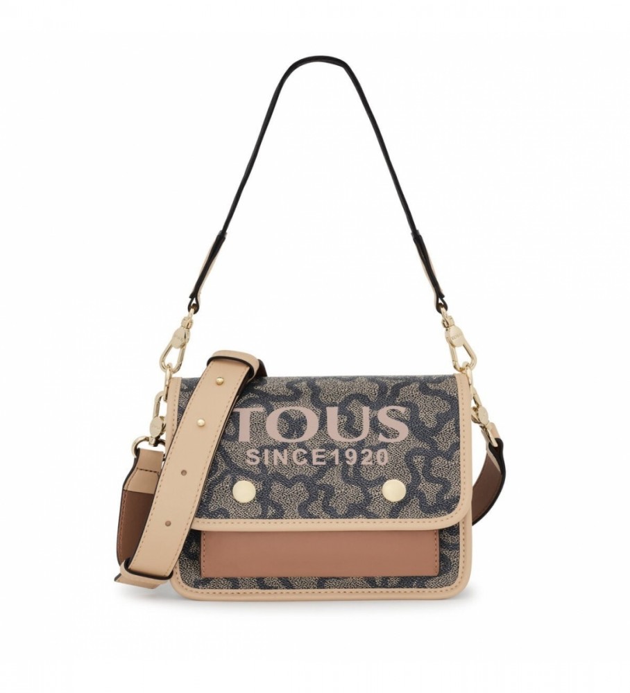 Bolsa transversal Tous S. Audree K Icon, multicolorida, preta - 15,2 x 19,1 x 11,4 cm -