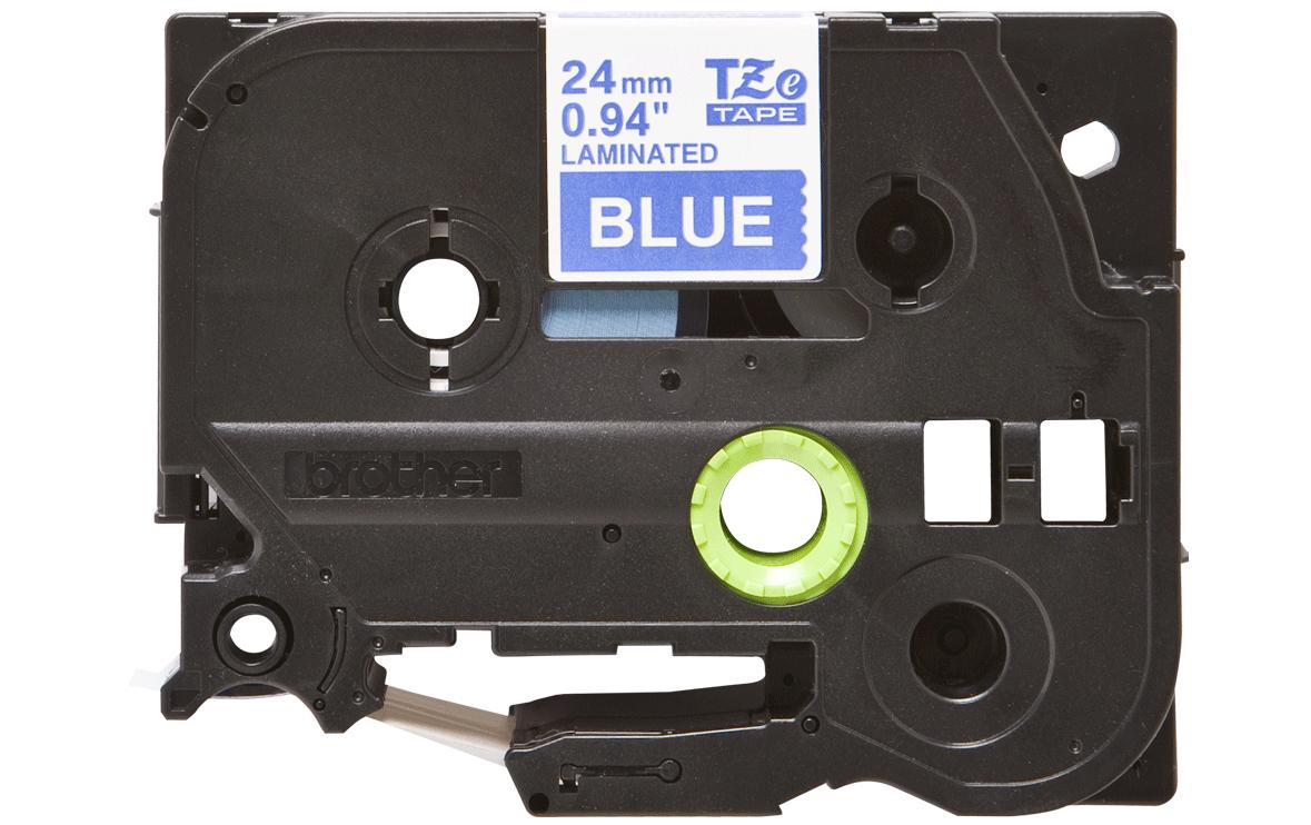 Beschriftungsband TZe-555 Weiss auf Blau24 mm-Beschriftungsband für Etikettendrucker