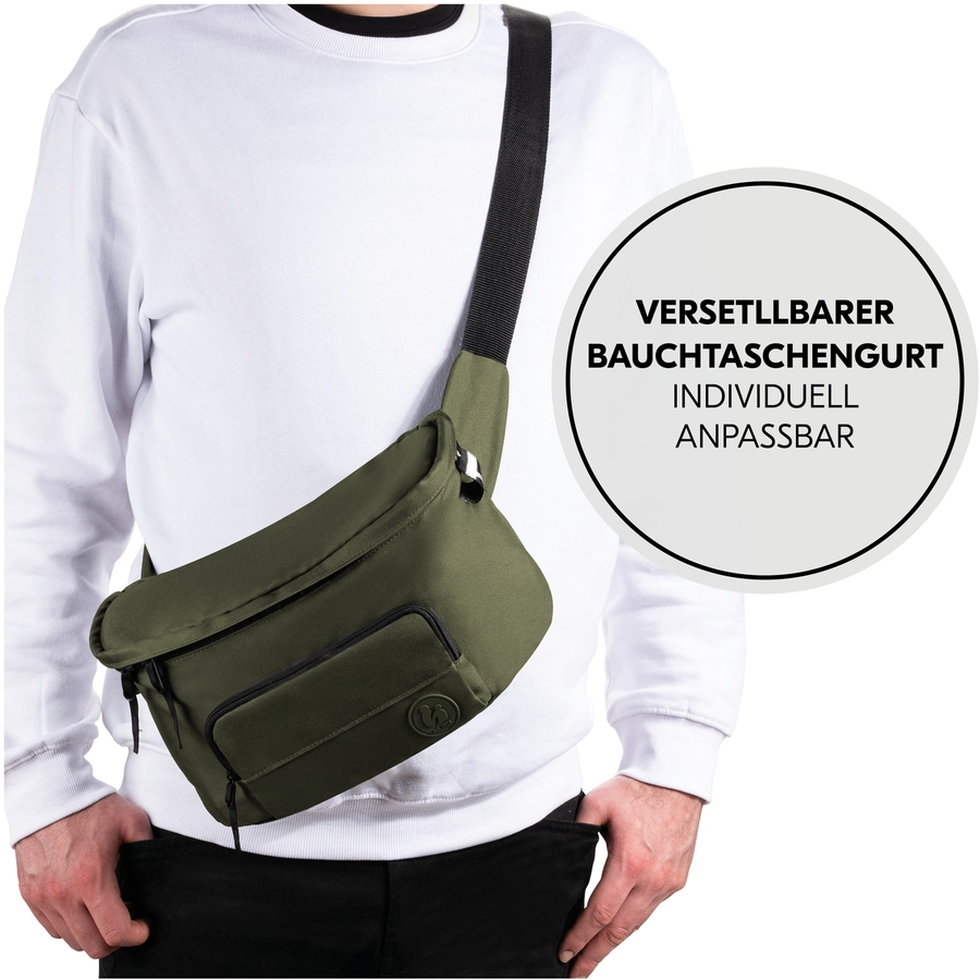 hauck Bauchtasche für Kinderwagen Hip Bag Olive