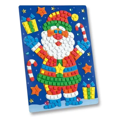 Folia Moosgummi-Mosaik Weihnachtsmann