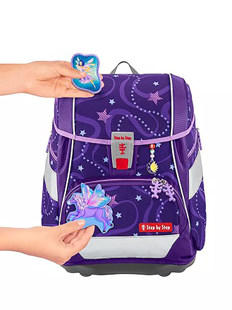 STEP BY STEP Schultaschen Set 6tlg 2in1 Plus Pegasus Emily lila
