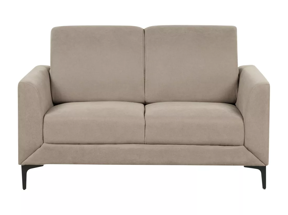 Canapé 2 places en tissu taupe FENES