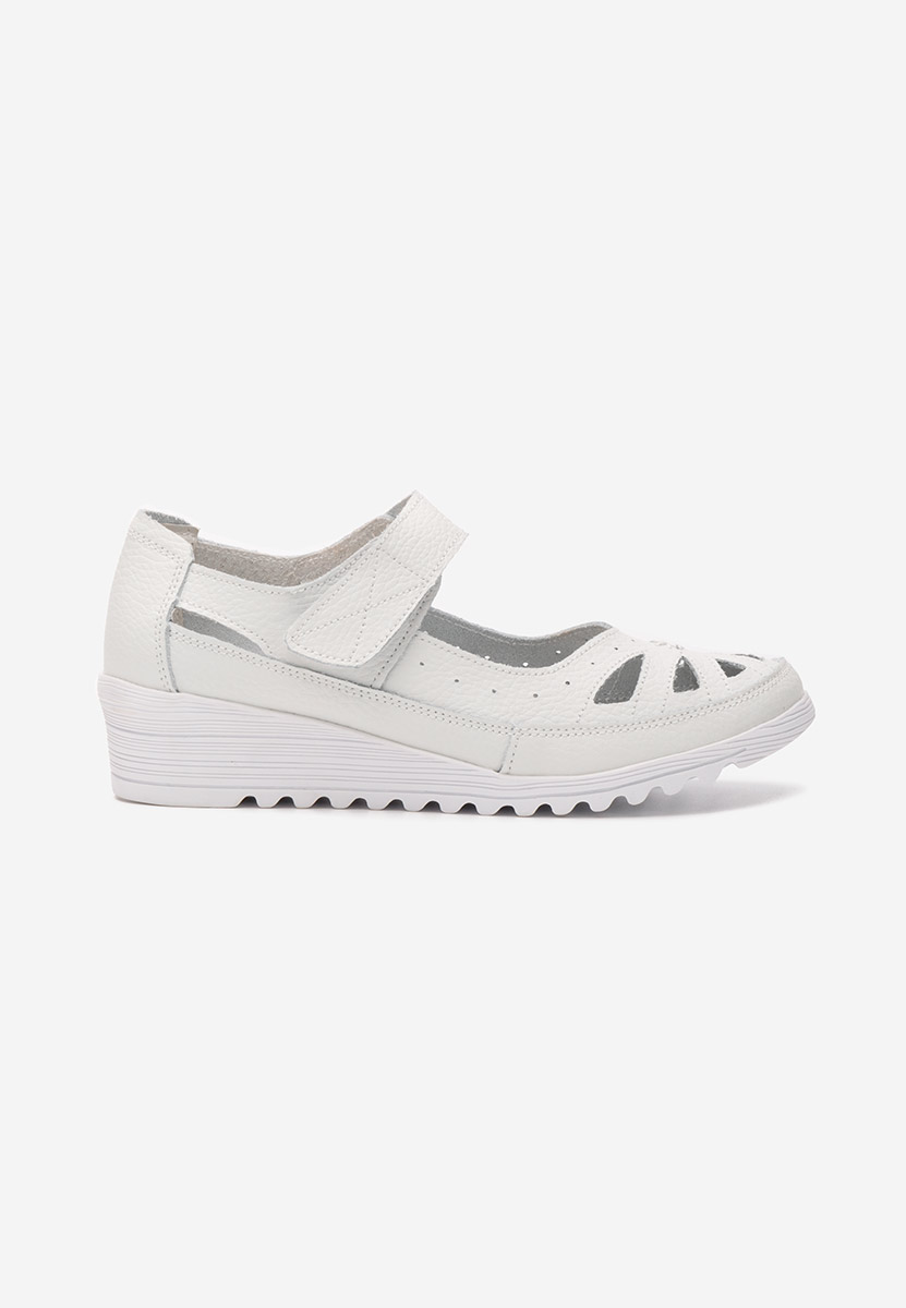 Ballerines à plateforme blancs Cassina
